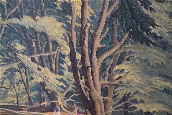 Ethelbert White (1891-1972) Spring Woodland, 18 x 22in.